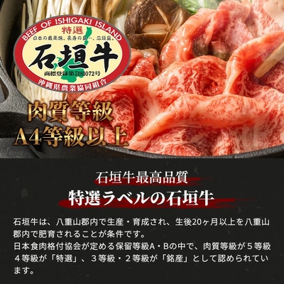 石垣牛すきしゃぶ600g+焼肉400gセット(いしなぎ屋)