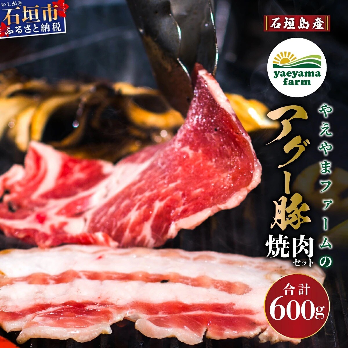 石垣島産 やえやまファームのアグ―豚(南ぬ豚)焼肉セット600g