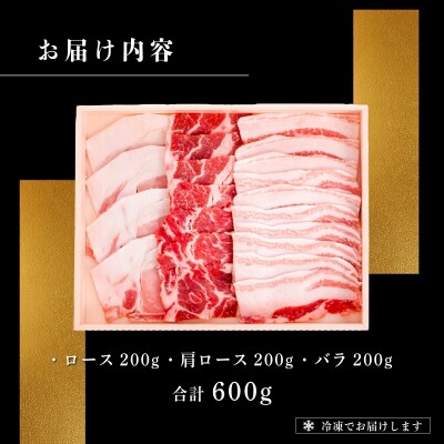 石垣島産 やえやまファームのアグ―豚(南ぬ豚)焼肉セット600g