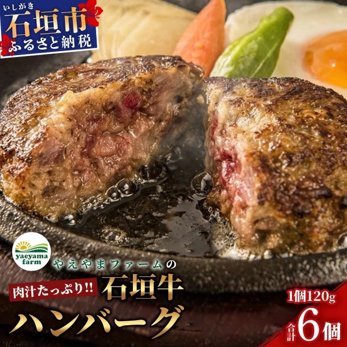 やえやまファームの石垣牛ハンバーグ 6個セット