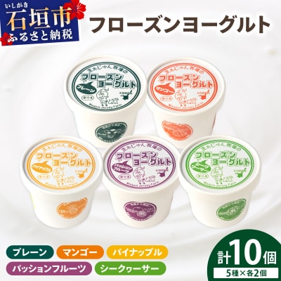 まぁじゅん牧場のフローズンヨーグルトセット 5種詰め合わせ 10個入り