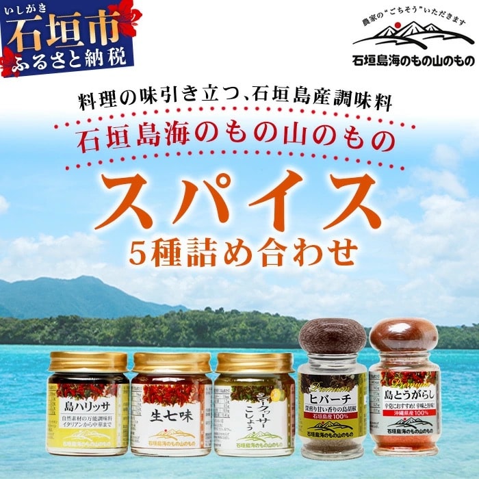 UY-1 石垣島海のもの山のものスパイス&オリジナル詰め合わせセットA