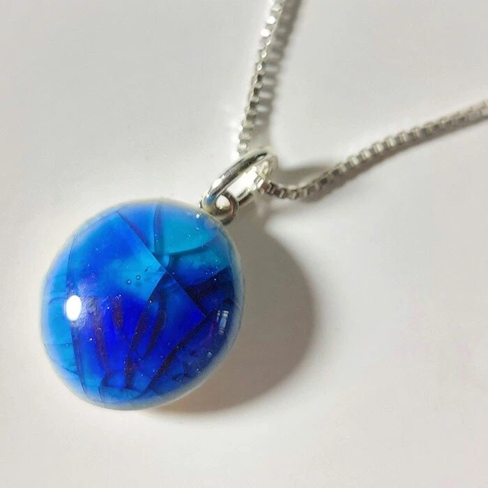 石垣焼 シルバースライドプチネックレス