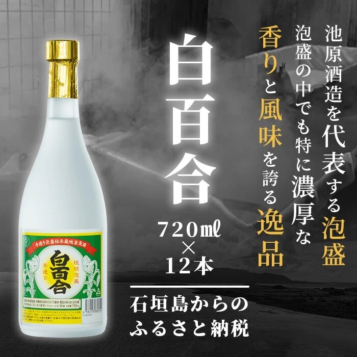 池原酒造 白百合 720ml 30度 12本セット