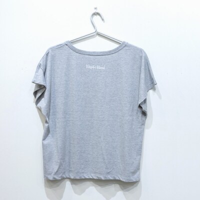 オリジナルTシャツ 水牛&サギ レディースTシャツ【グレー】【レディース】