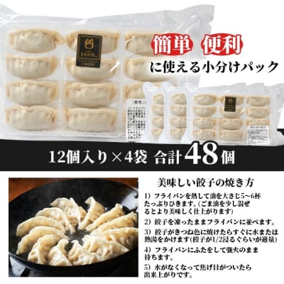 【石垣島ブランド豚】もろみ豚 特製 餃子 4パック【合計48個】【もろみで育てる自慢の豚肉】