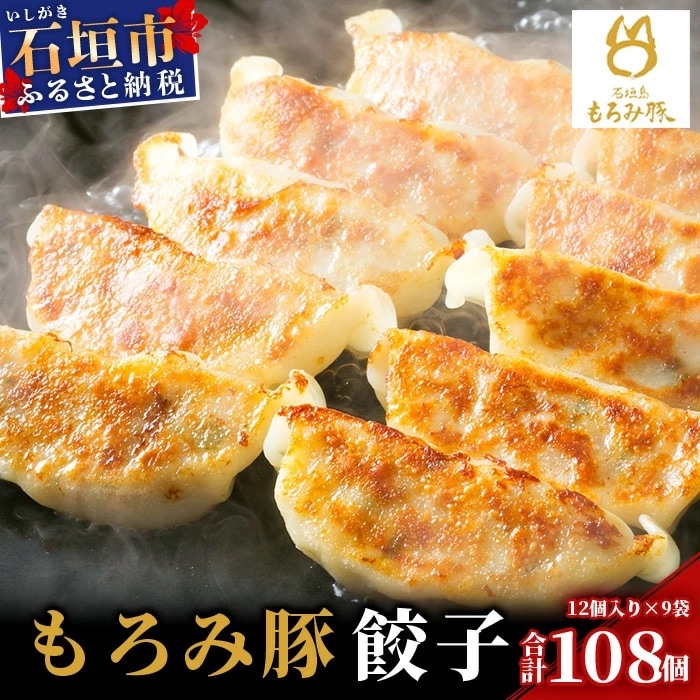 【石垣島ブランド豚】もろみ豚 特製 餃子 9パック【合計108個】【もろみで育てる自慢の豚肉】