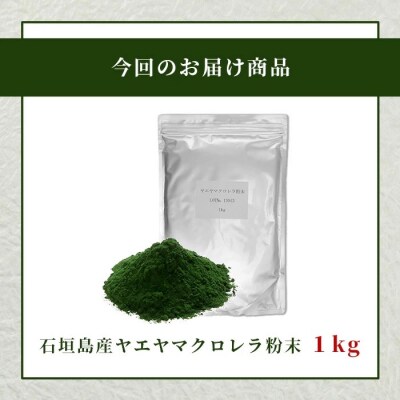 石垣島産ヤエヤマクロレラ粉末(1kg) AR-003