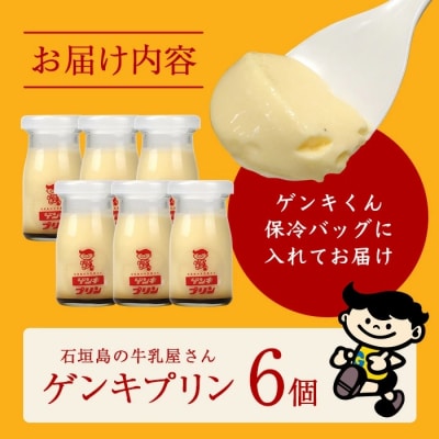 【島外不出のゲンキくん製品が返礼品に!!】ゲンキプリン 6個