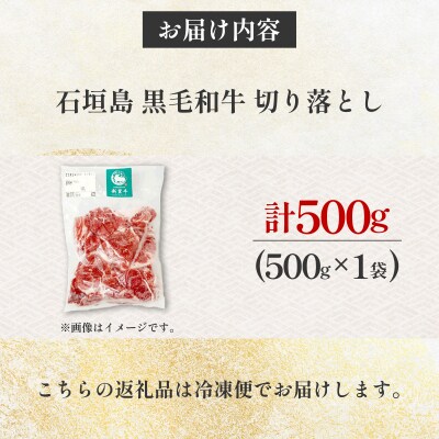 石垣島産 黒毛和牛 新里牛 多用途抜群! 切落し (500g×1) 500g
