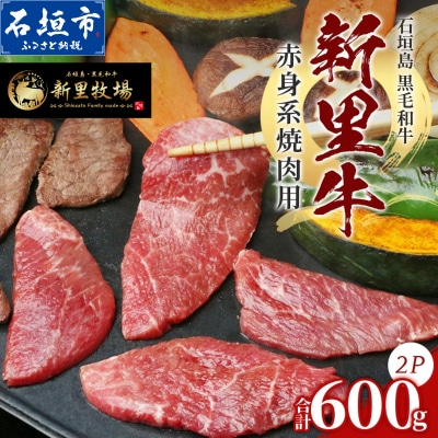 石垣島産 黒毛和牛 新里牛 赤身系焼き肉用 (300g×2) 合計600g