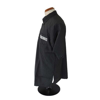 みんさウェア ボタンダウン(ダークグレー) 男性用 Mサイズ AI-30