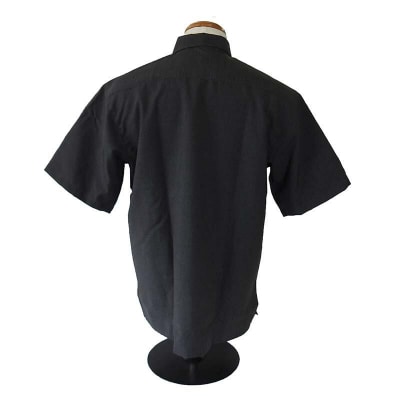 みんさウェア ボタンダウン(ダークグレー) 男性用 Mサイズ AI-30
