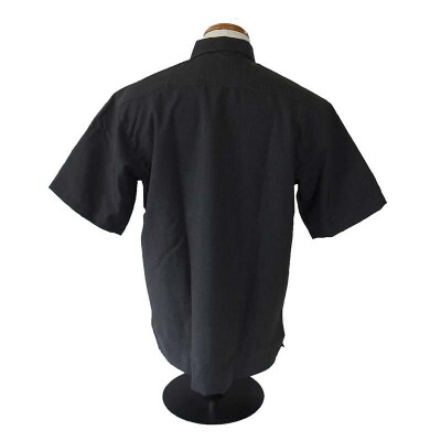 AI-15 みんさウェア ボタンダウン(ダークグレー) 男性用 Lサイズ