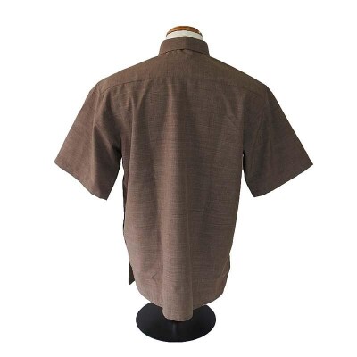 みんさウェア ボタンダウン(ココア) 男性用 LLサイズ AI-19