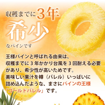 【先行受付】《2025年夏季 順次発送》ゴールドバレルパイン大玉2個入り 計3.4kg