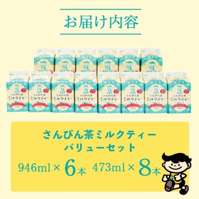 【ふるさと納税限定】八重山ゲンキ乳業 ゲンキさんぴん茶ミルクティーバリューセット