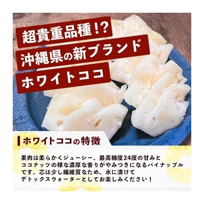 《2025年5月～7月発送》完熟の極 石垣島産ピーチパインとホワイトココの食べ比べセット