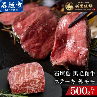 石垣島産 黒毛和牛 新里牛 濃厚赤身ローストビーフ用(ソトモモ)合計500g以上 SZ-011