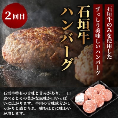 【全3回 定期便B】 石垣牛 切り落としスライス・ハンバーグ・肩ロースすきしゃぶ　計1.67kg