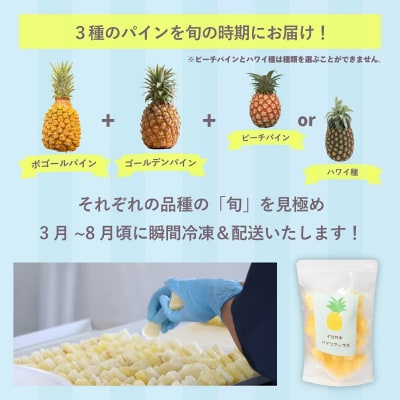 贅沢3種フローズンパイナップル