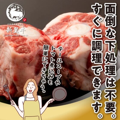 石垣島産 黒毛和牛 新里牛 極希少! テールカット1本 約1.5kg(1～1.5kg)