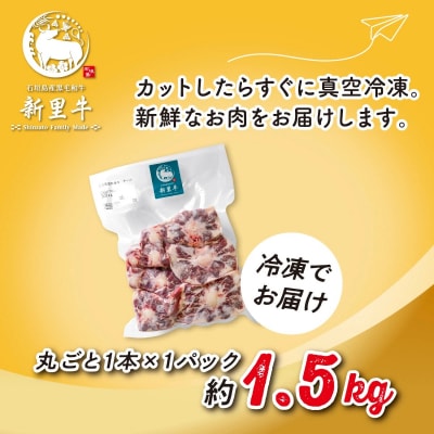石垣島産 黒毛和牛 新里牛 極希少! テールカット1本 約1.5kg(1～1.5kg)