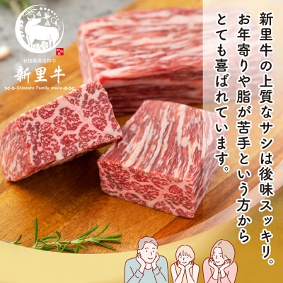 石垣島産 黒毛和牛 新里牛 多用途抜群!煮込み用贅沢角切り(500g×2) 合計1kg以上