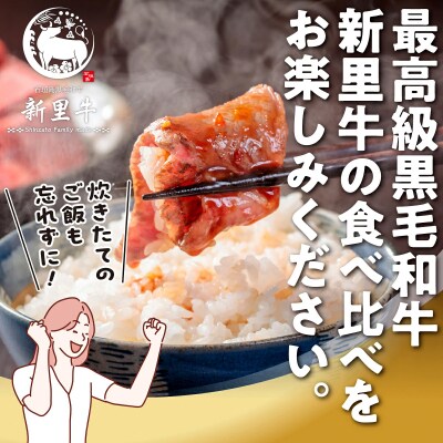 石垣島産 黒毛和牛 新里牛 焼き肉4種食べ比べ 特上カルビ・上カルビ・特上赤身・上赤身 合計800g