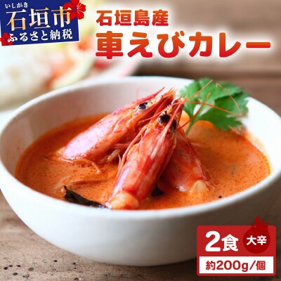 石垣島産車えびカレー(大辛)【冷凍 2食】石垣島のカレー専門店が作るご当地カレー　SK-11
