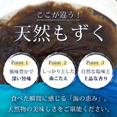 【石垣島特産】天然もずく(塩漬け)たっぷり食べ応え2.25kg(450g×5個)