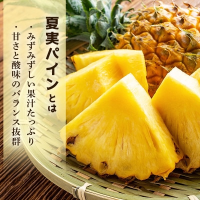 【先行予約】石垣島産 夏実パイン (ハワイ種) 中玉6玉 約5.7kg《2026年7月下旬発送》
