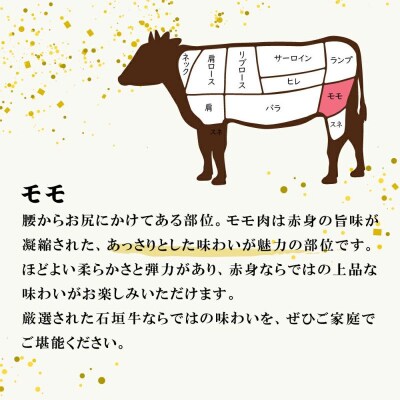 石垣牛 特選 モモ 焼肉 400g E-43