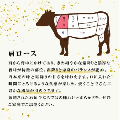 石垣牛 特選 肩ロース 焼肉 400g