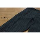 みんさー織 総手織りパンツ(楕円ヒチガーラ ブラック)LLサイズ AZ-64-1