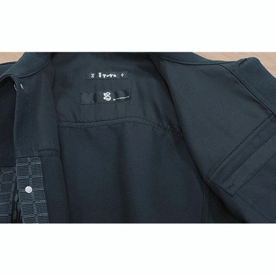 みんさー織 総手織りブルゾン(楕円ヒチガーラ ブラック)LLサイズ AZ-58-1