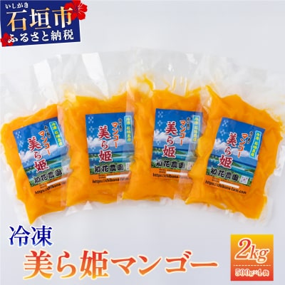 冷凍美ら姫マンゴー 2kg(500g×4袋)