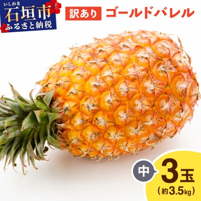 ≪5月上旬順次発送≫ 訳あり ゴールドバレル 中 3玉(約3.5kg) TP-19