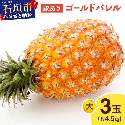 ≪5月上旬順次発送≫ 訳あり ゴールドバレル 大 3玉(約4.5kg) TP-20