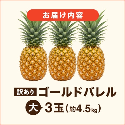 ≪5月上旬順次発送≫ 訳あり ゴールドバレル 大 3玉(約4.5kg) TP-20