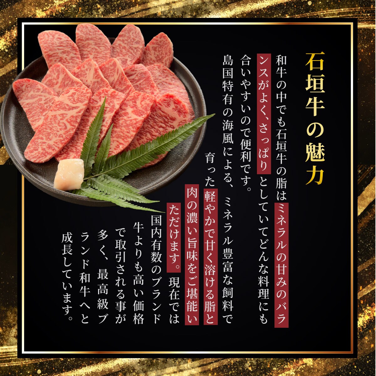 ロースとカルビ焼肉用食べ比べセット合計400g &石垣牛 MARU秘伝の焼肉タレ100ml×1本