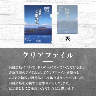 尖閣クリアファイル3枚&石垣市の宝 尖閣諸島パンフレット「25.7」ISHIGAKI-012
