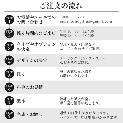 マリンショップT&Mのフルオーダーウエットスーツ購入で使える商品券10,000円分