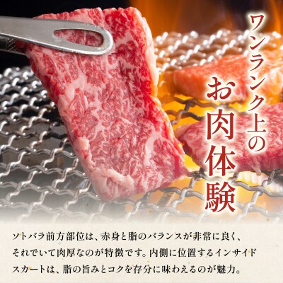 石垣島産黒毛和牛 新里牛 カルビ焼肉 ソトバラ (200g×2) 合計400g