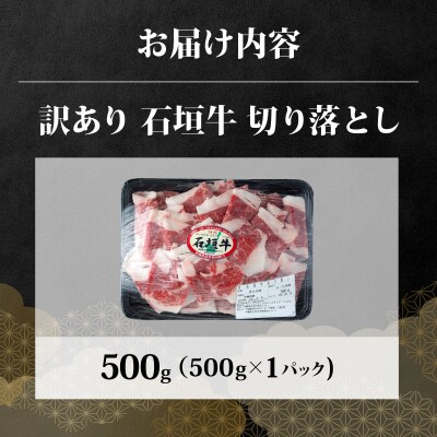 訳あり 石垣牛切り落とし 500g (500g×1パック)  KP-030