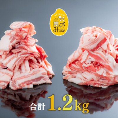 【スピード発送】 中川さんちの米の恵み豚バラセット (計1.2kg) 豚バラ 豚肉 肉