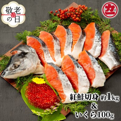 【敬老ギフト】塩紅鮭姿切身&ますいくら醤油漬けセット