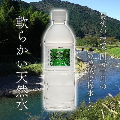 四万十の純天然水 500ml × 24本 2箱セット