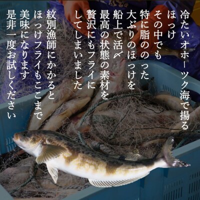 【敬老ギフト】【紋別沖産】船上活〆ホッケフライ　9枚入り
