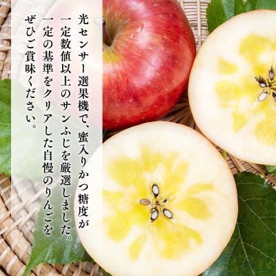 年内 蜜入り 糖度選別サンふじ約2kg 【JA津軽みらい・平川市産・青森りんご・12月】